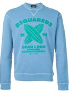 Dsquared2 Logo Sweatshirt, Men's, Size: S, Blue, Cotton