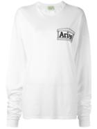 Aries Monster Print Sweatshirt, Women's, Size: 2, White, Cotton