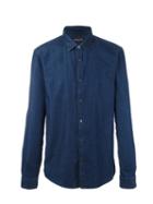 Michael Kors Denim Shirt, Men's, Size: Medium, Blue, Cotton