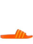 Adidas Stripe Detail Slides - Orange