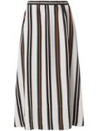 Roberto Collina Striped Midi Skirt - Multicolour