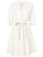 Drome Belted Coat - White