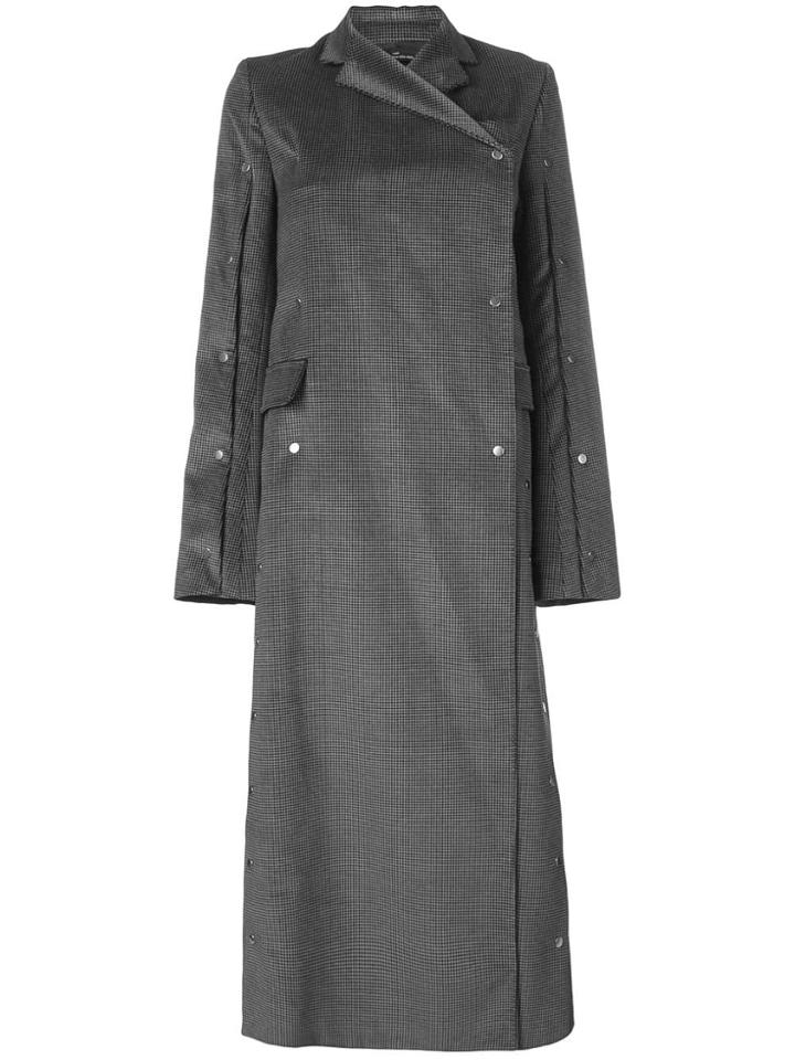 Rokh Micro-herringbone Coat - Grey
