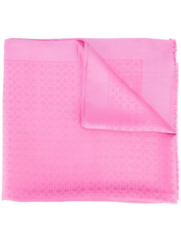 Salvatore Ferragamo 'st Gannew' Scarf - Pink & Purple