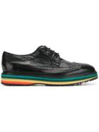 Paul Smith Rainbow Heel Brogues - Black