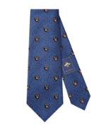 Gucci Panthers Silk Wool Tie - Blue