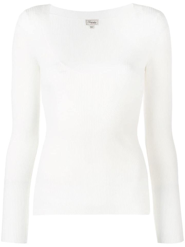 Temperley London Joan Knitted Top - White