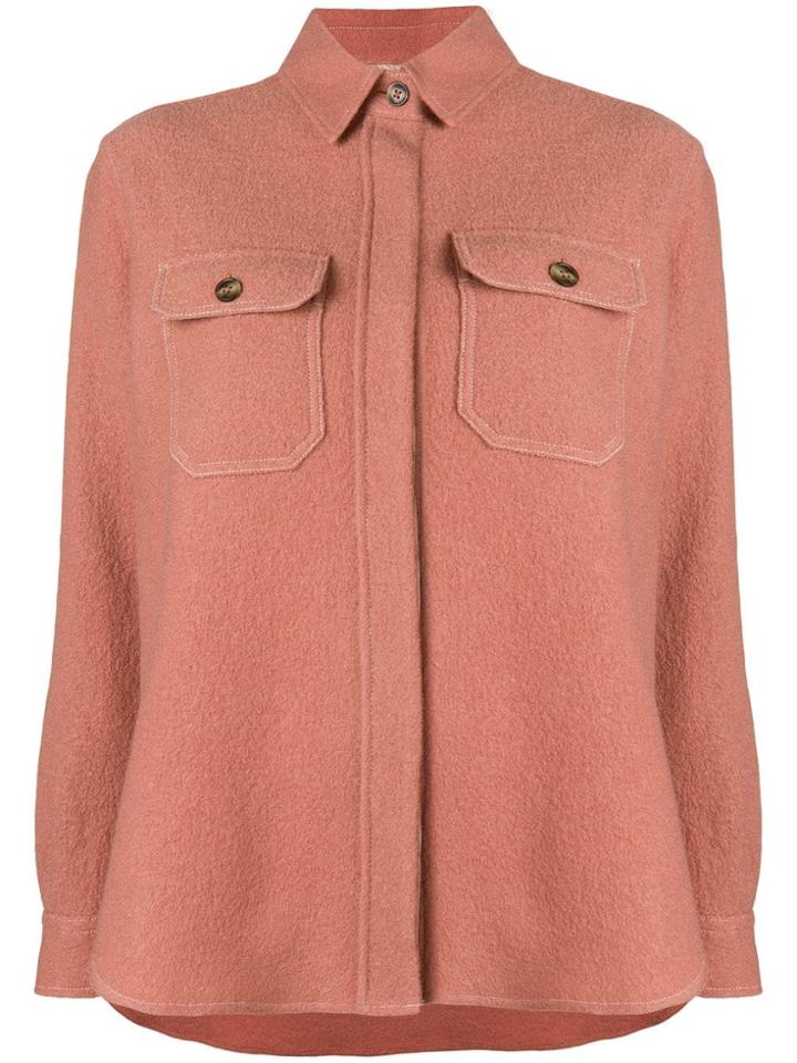Closed Knit Jacket - Pink & Purple