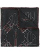 Valentino - Valentino Garvani Love Blade Scarf - Men - Silk - One Size, Black, Silk