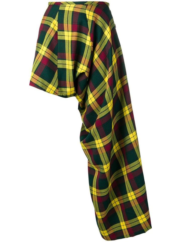 Comme Des Garçons Pre-owned Unstructured Asymmetric Skirt - Yellow