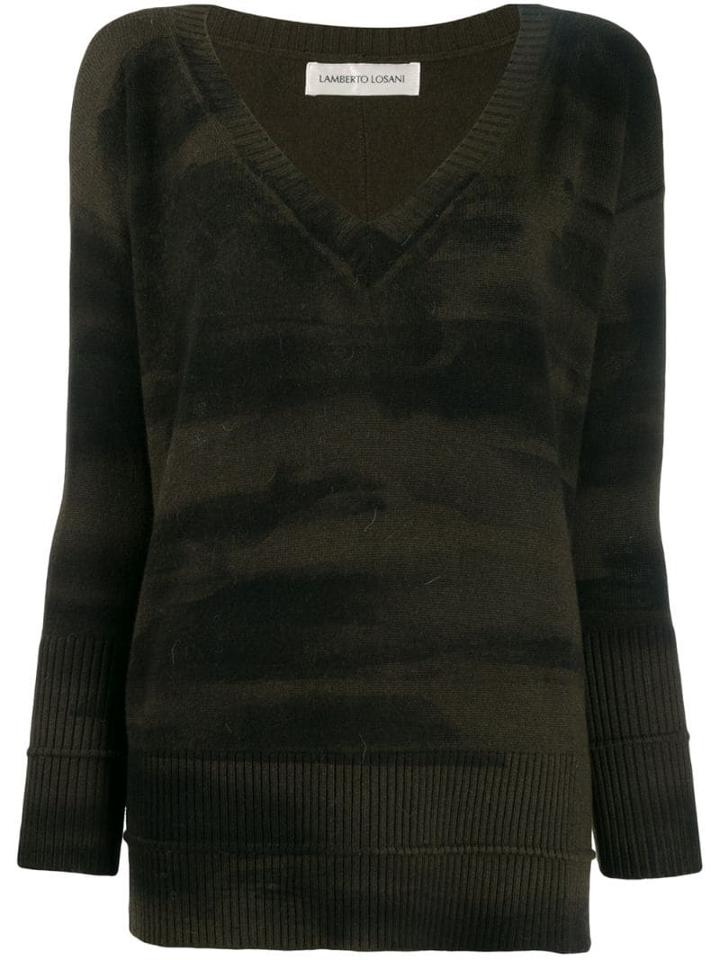 Lamberto Losani Tie-dye Jumper - Green