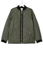 Burberry Kids Teen Quilted Jacket - Green
