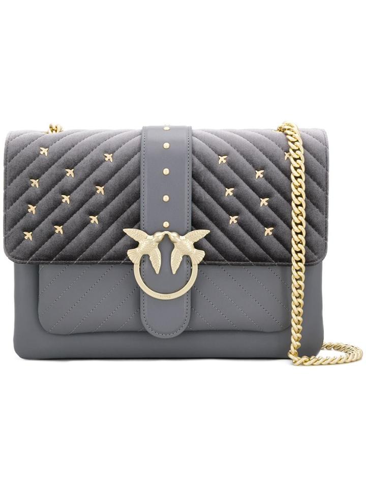 Pinko Big Love Shoulder Bag - Grey