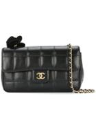 Chanel Vintage Square Quilted Shoulder Bag - Black