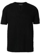 Roberto Collina Open Collar T-shirt - Black