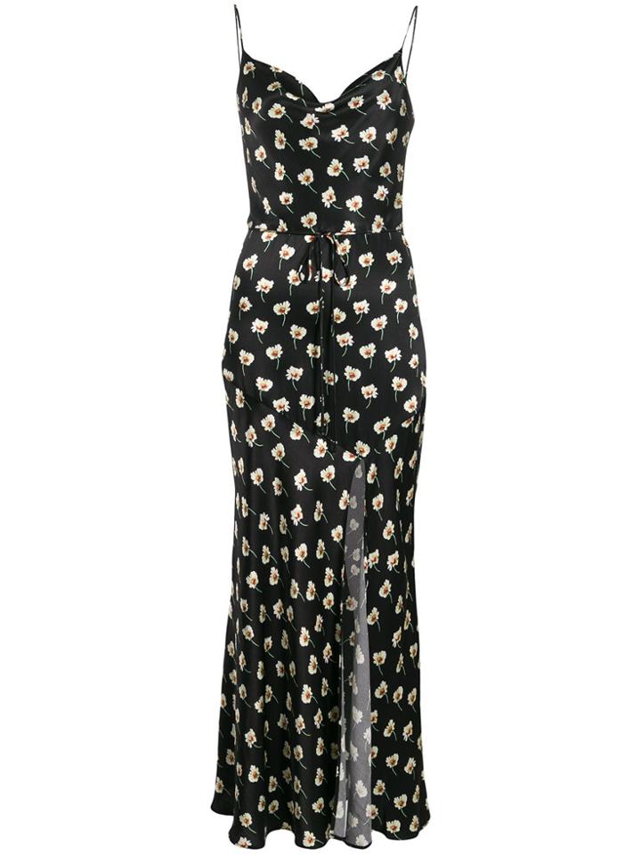 Bec & Bridge Belted Floral-print Maxi Dress - Black