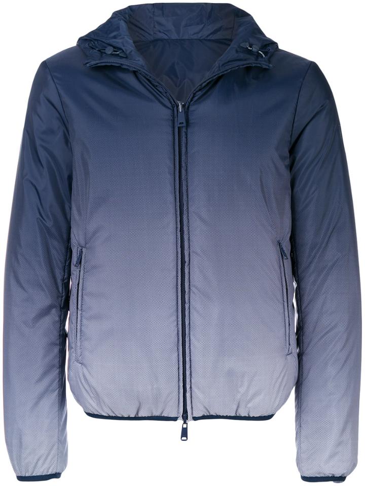 Armani Jeans Gradient Zipped Jacket - Blue