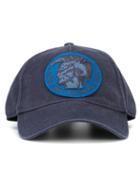 Diesel Logo Patch Cap, Adult Unisex, Size: Medium, Blue, Cotton