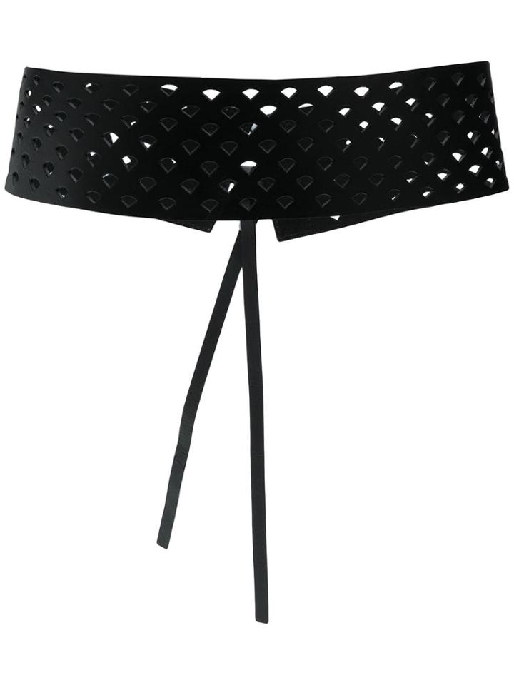 Liu Jo Cut-out Wide Belt - Black