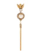 Deepa Gurnani Embellished Drop Earring - Metallic