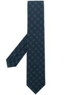 Barba Dotted Pattern Tie - Blue