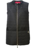 Moncler Gamme Rouge Embellished Neckline Gilet