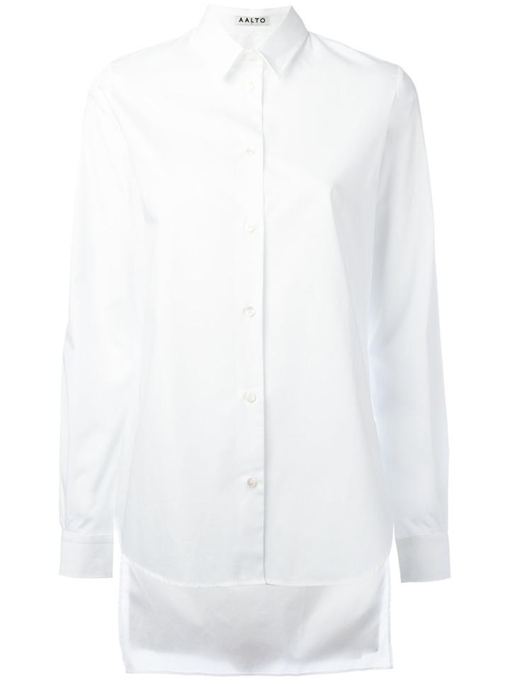 Aalto - High-low Shirt - Women - Cotton - 36, White, Cotton