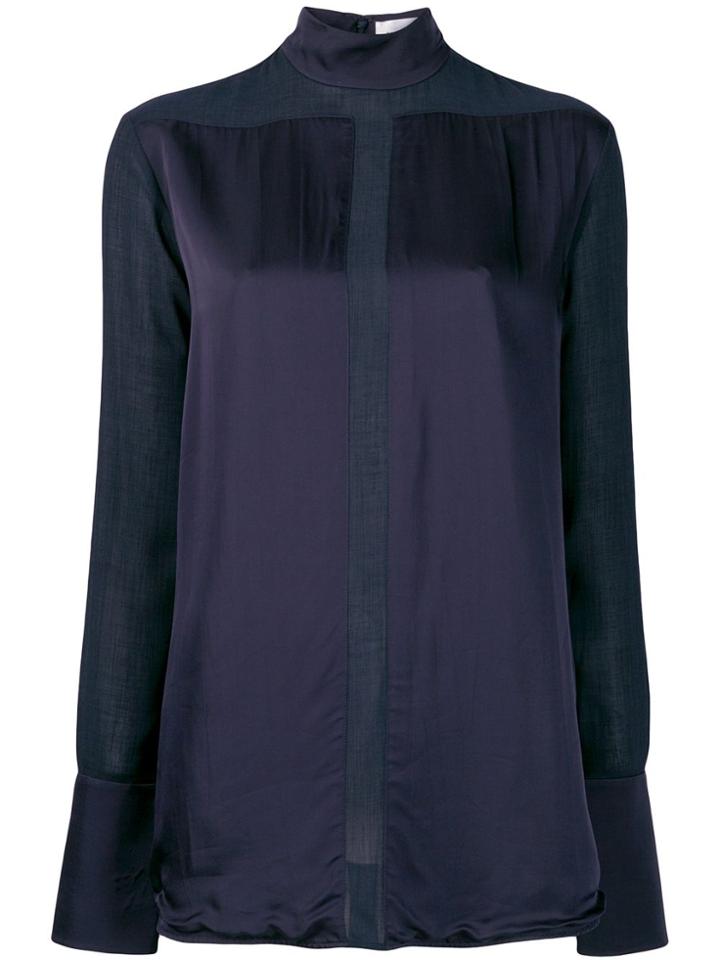 Victoria Victoria Beckham Sheer Panel Shirt - Blue