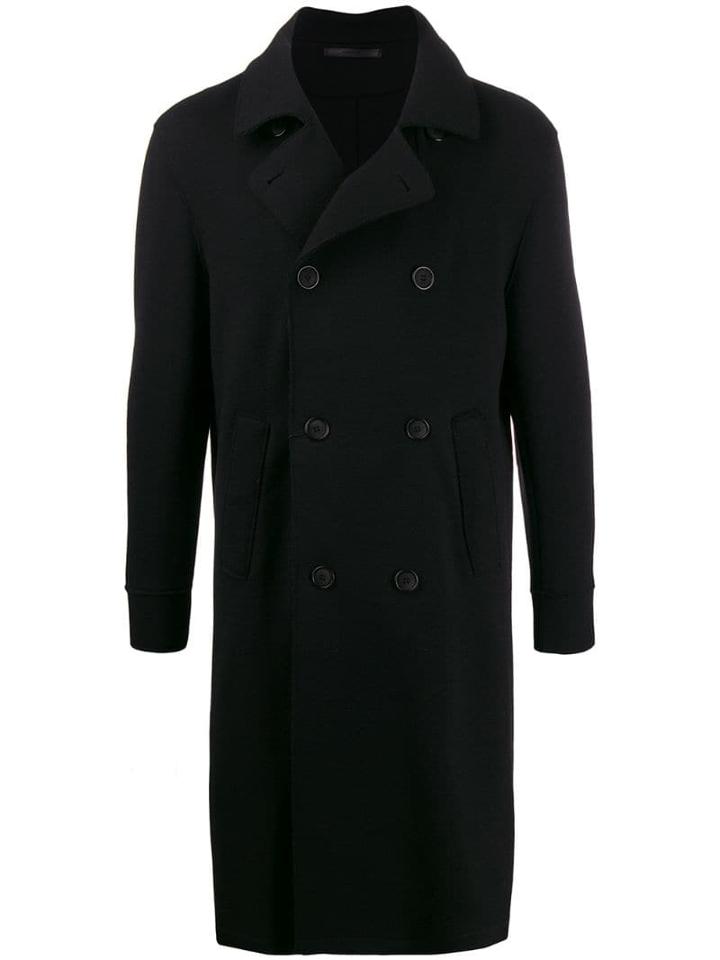 Giorgio Armani Double-breasted Coat - Black