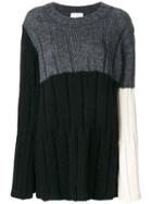 Lost & Found Rooms Colour Block Sweater - Black