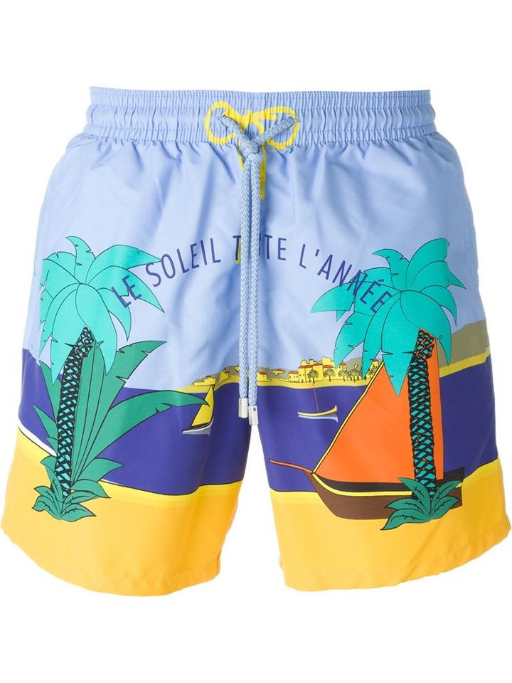 Vilebrequin Beach Scenery Print Swim Short