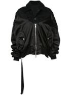 Unravel Project Panelled Oversized Jacket - Black