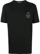 Dolce & Gabbana Crown & Bee Embroidered T-shirt, Men's, Size: 56, Black, Cotton/polyester/metallic Fibre/copper