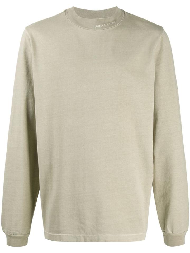 1017 Alyx 9sm Boxy Fit Longsleeved T-shirt - Neutrals