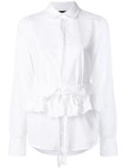 Dsquared2 Ruffle Waistband Blouse - White
