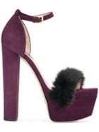 Elie Saab Opera Platform Sandals - Pink