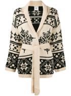 Semicouture Patterned Cardigan - Black