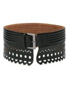 Andrea Bogosian - Leather Belt - Women - Chamois Leather - M, Women's, Black, Chamois Leather