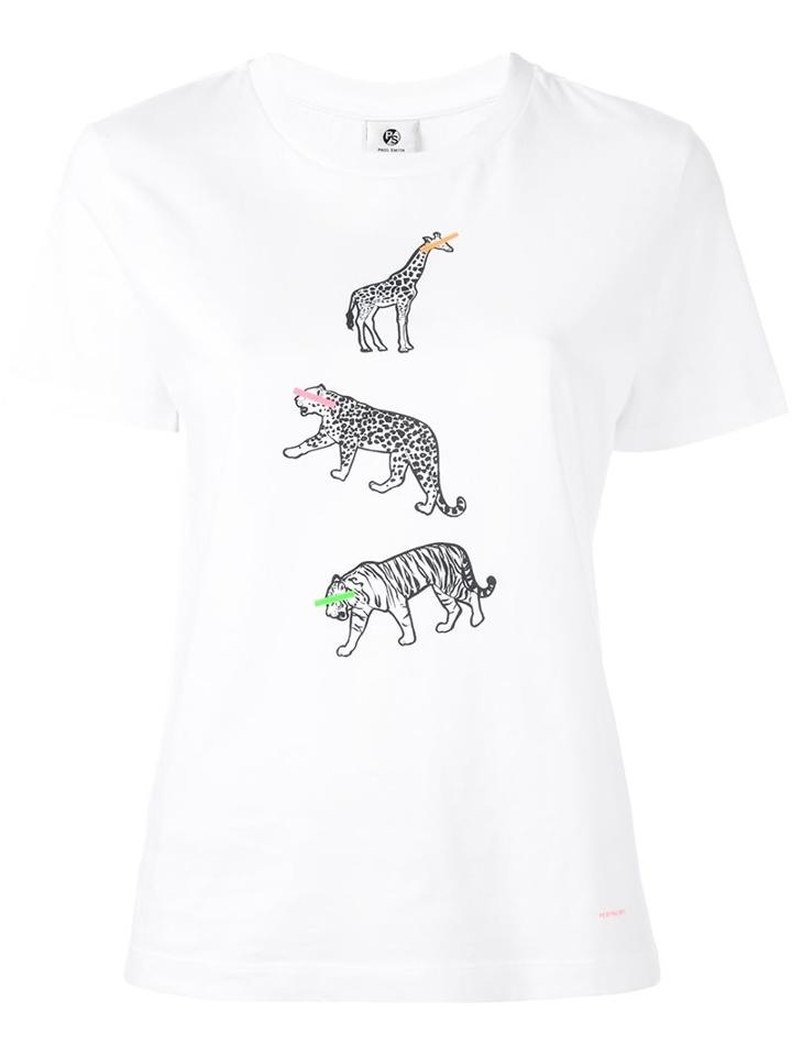 Ps By Paul Smith Animal Printed T-shirt