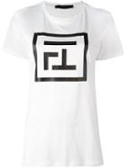 Federica Tosi Logo Print T-shirt, Women's, Size: Small, White, Cotton