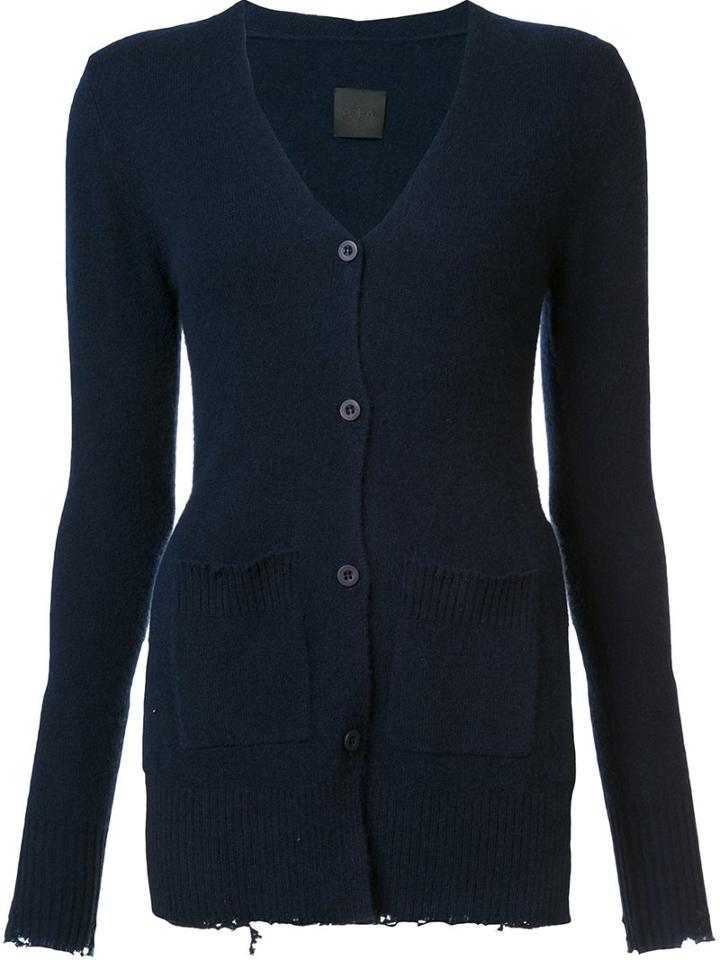 Rta 'andre' Cardigan, Women's, Size: Small, Blue, Cashmere