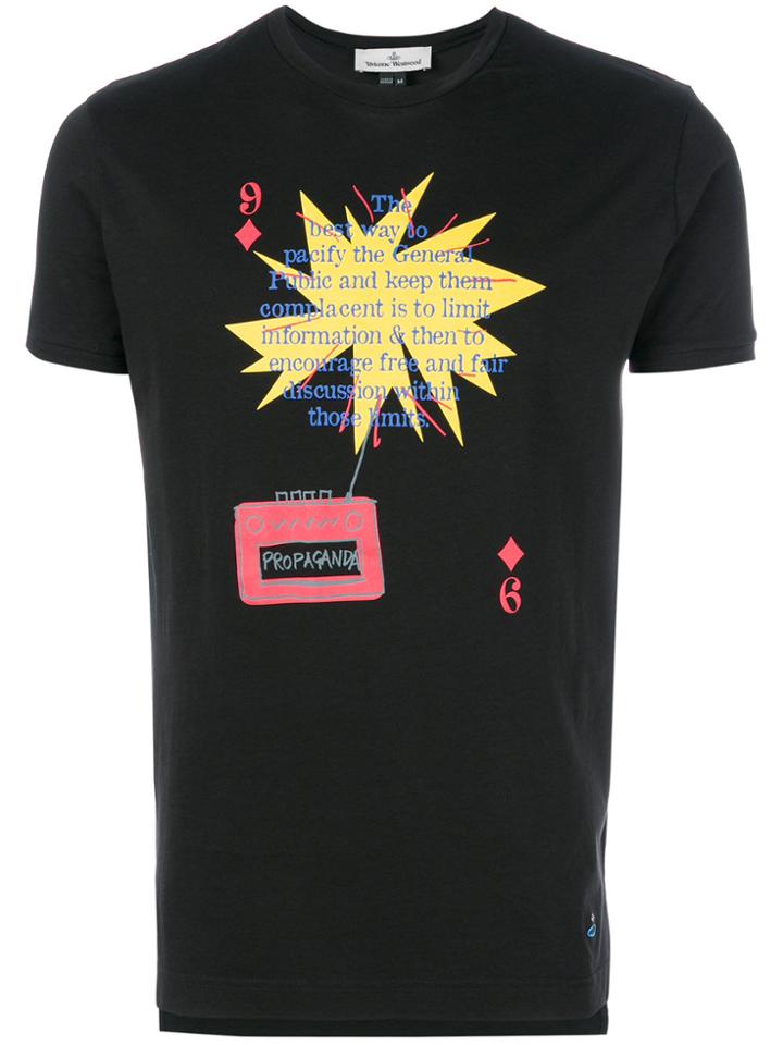 Vivienne Westwood Propaganda Print T-shirt - Black
