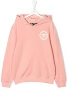 Boy London Kids Eagle Print Hoodie - Pink & Purple