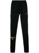 Philipp Plein Embroidered Logo Track Pants - Black