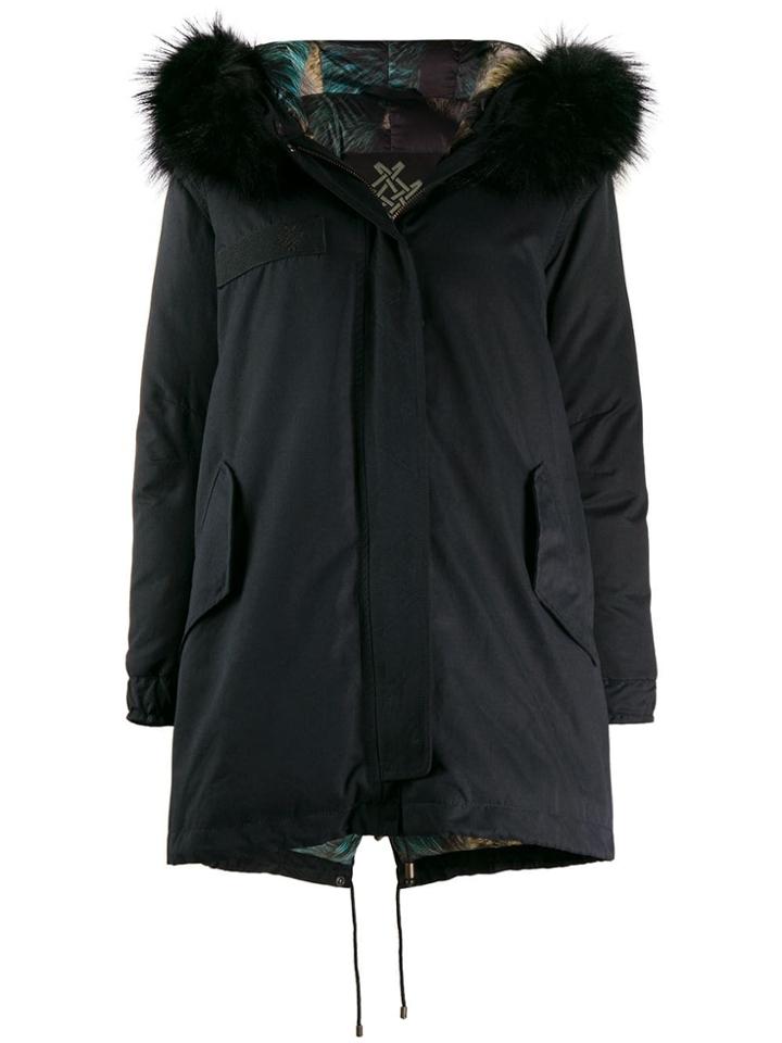 Mr & Mrs Italy Army Down Parka - Black