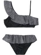Mc2 Saint Barth Kids Ruffled Rosalie Bikini - Black