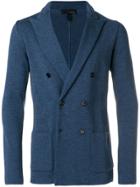 Lardini Fitted Double-breasted Blazer - Blue