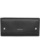Burberry Leather Continental Wallet - Black