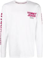 Tommy Jeans Long Sleeve Sweater - White