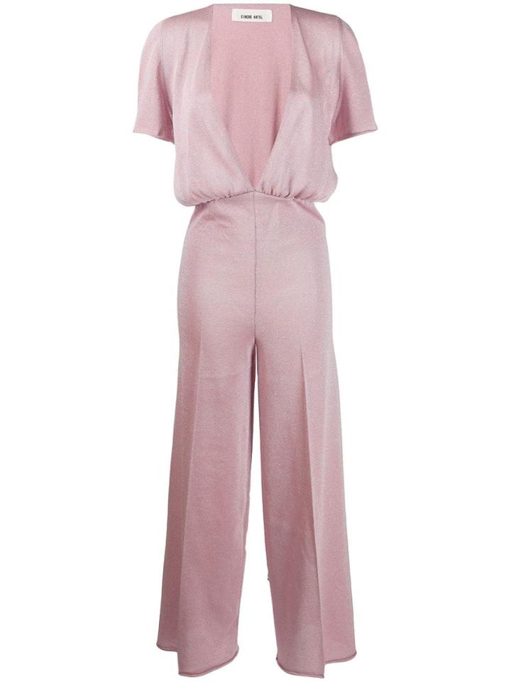 Circus Hotel Wide-leg Flared Jumpsuit - Pink